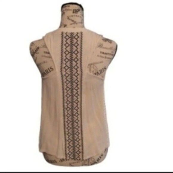 Miss me Sleeveless top Xs Boho Cream Feminine Beachy - Picture 2 of 5